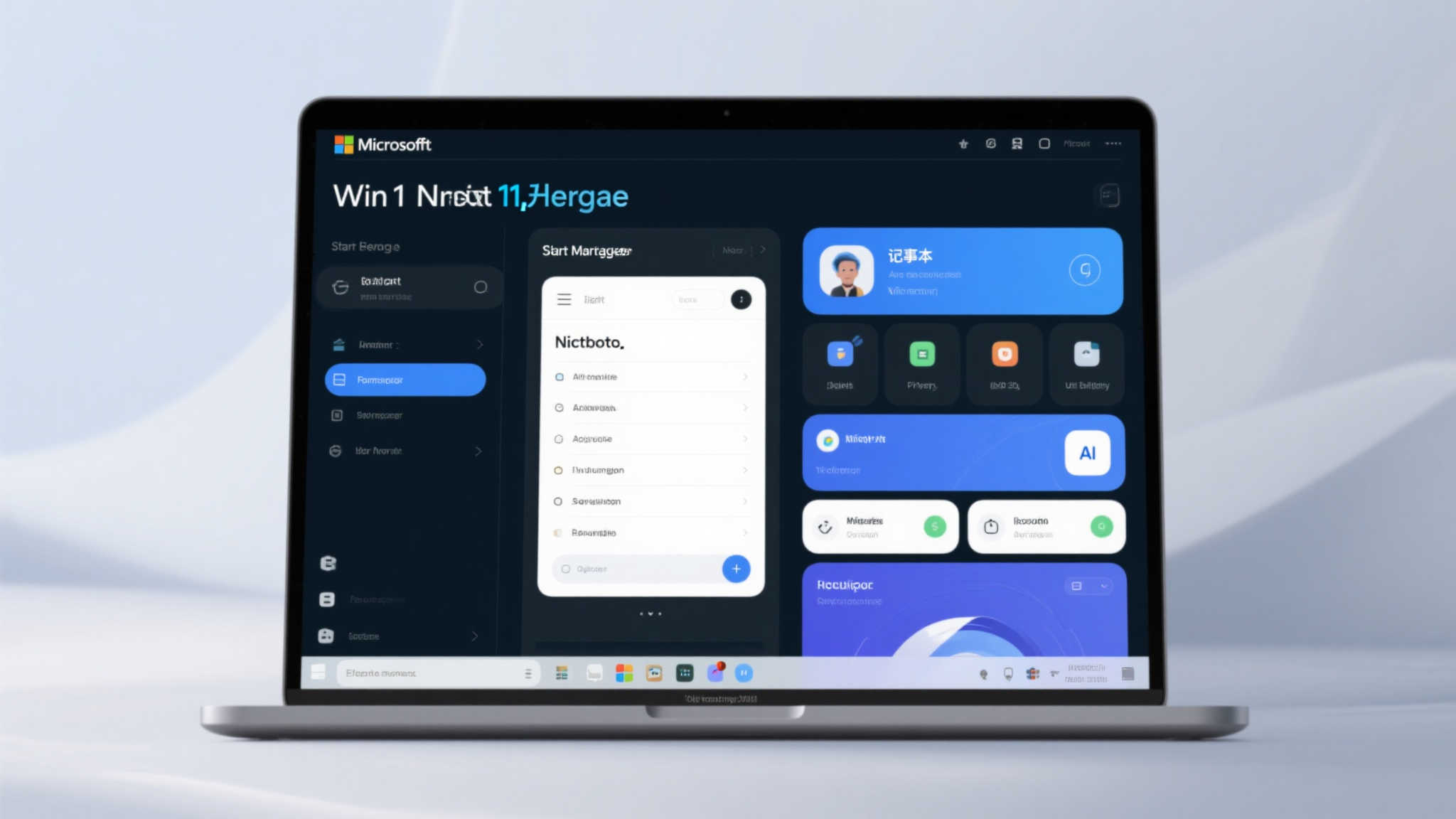 Win11重磅升级:焕新开始菜单,记事本引入AI智能! Win11重磅升级:焕新开始菜单,记事本引入AI智能!